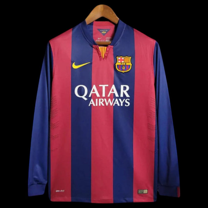 Barcelone Maillot Manches Longues Rétro 14/15 — vue 1