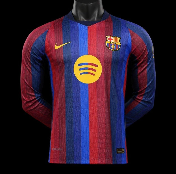 Barcelone Maillot Manches Longues Domicile 26/27 – Version Player — vue 1