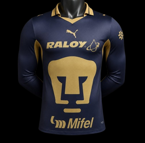 Pumas UNAM Maillot Manches Longues Domicile 26/27 – Version Player — vue 1