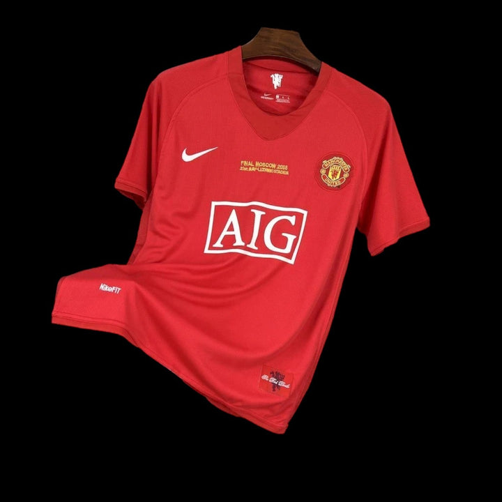 Manchester United Maillot Domicile UCL Rétro 2007/08 — vue 1