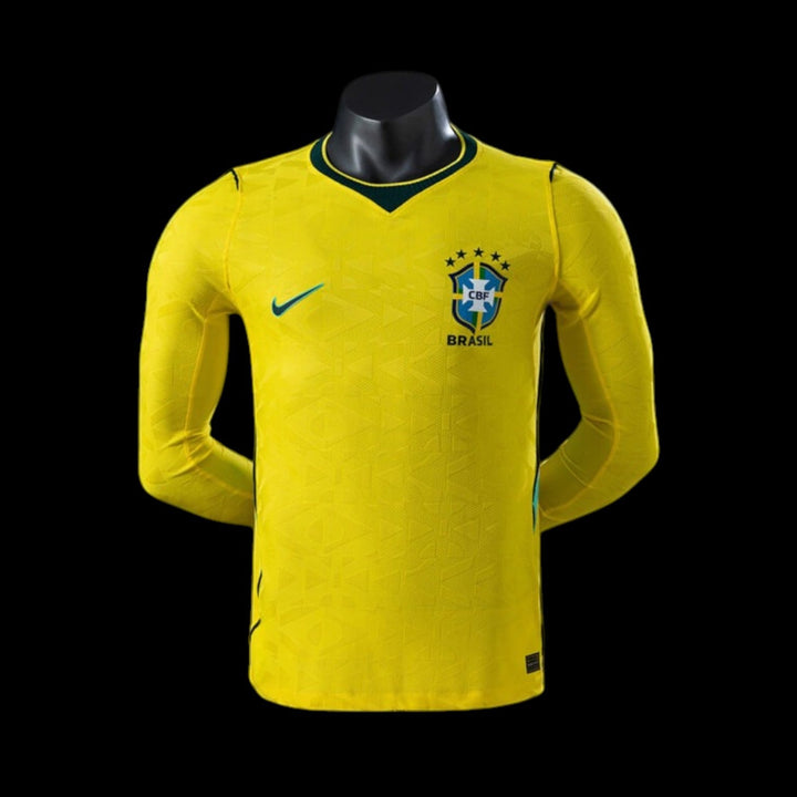 Brésil Maillot Domicile Manches Longues 26/27 – Version Player — vue 1