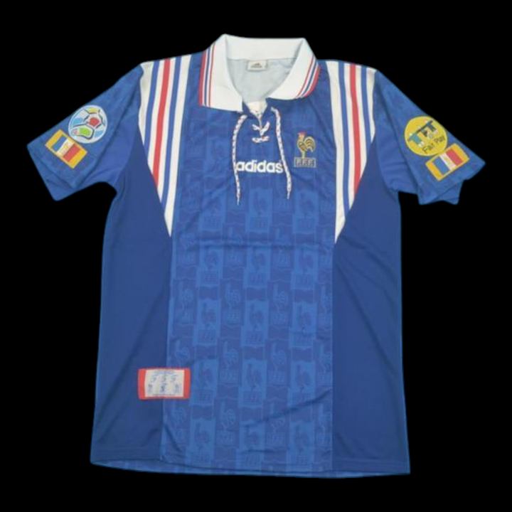 France Maillot Domicile Rétro 1996 — vue 1