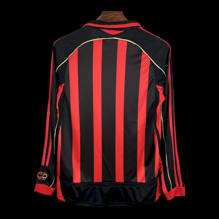 Milan AC Maillot Domicile Rétro Manches Longues 2006/2007 — vue 2