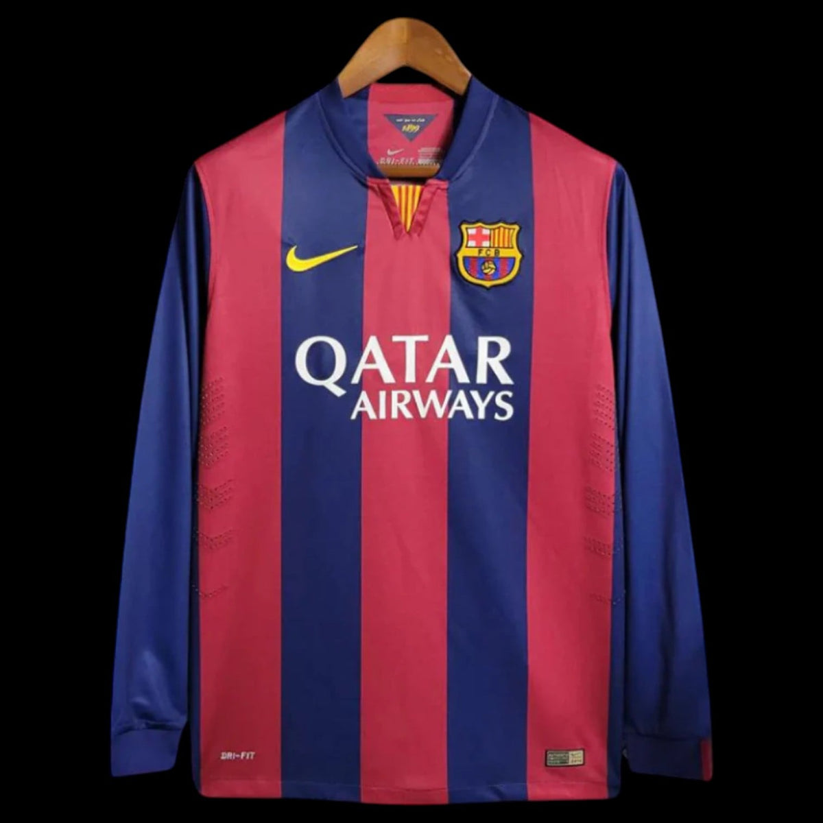 Barcelone Maillot Manches Longues Rétro 14/15 — vue 1