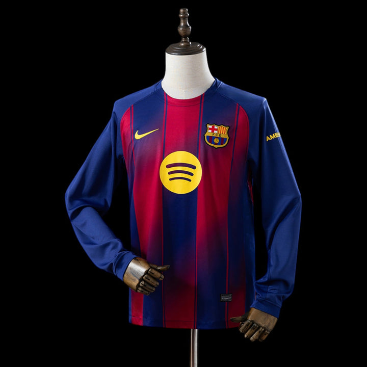 Barcelone Maillot Manches Longues Domicile 25/26 — vue 1