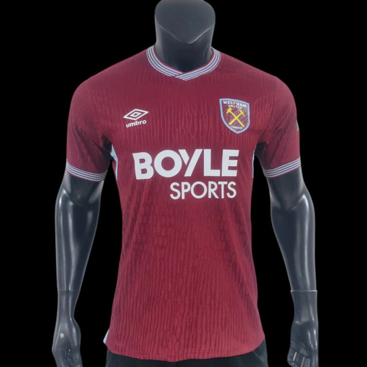 West Ham Maillot Domicile 25/26 – Version Player — vue 1