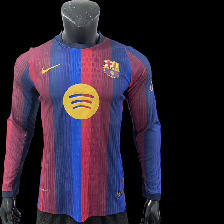 Barcelone Maillot Manches Longues Domicile 26/27 – Version Player — vue 1
