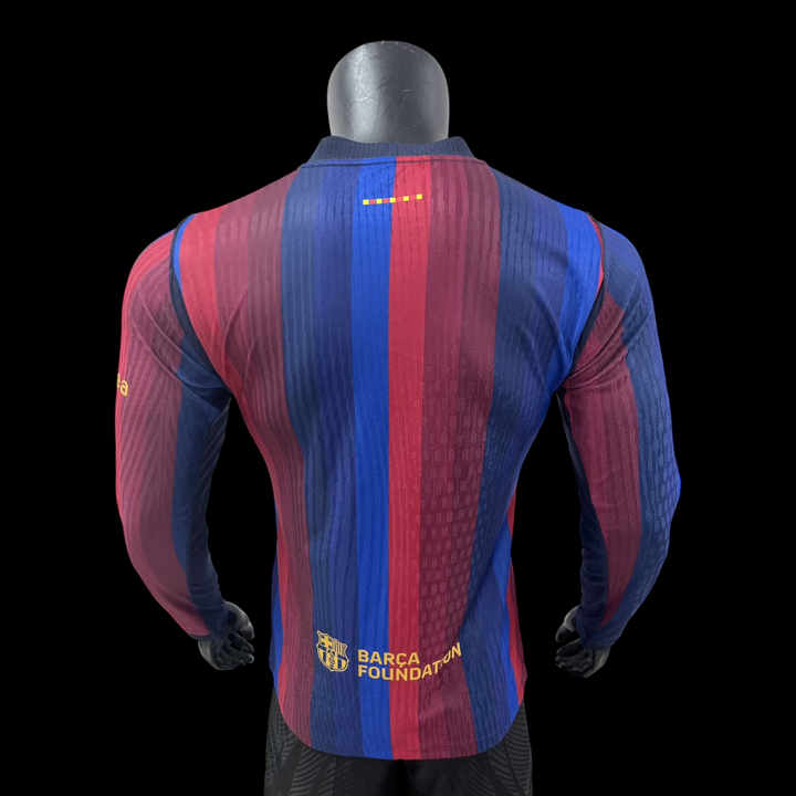 Barcelone Maillot Manches Longues Domicile 26/27 – Version Player — vue 2