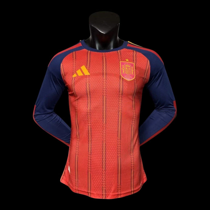 Espagne Maillot Manches Longues Domicile 26/27 – Version Player — vue 1