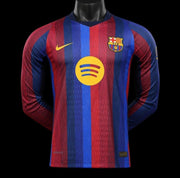 Barcelone Maillot Manches Longues Domicile 26/27 – Version Player — vue 1