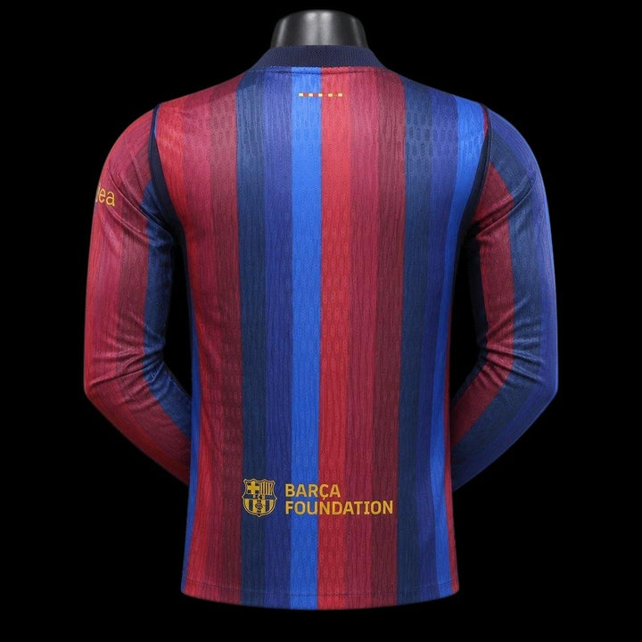 Barcelone Maillot Manches Longues Domicile 26/27 – Version Player — vue 2