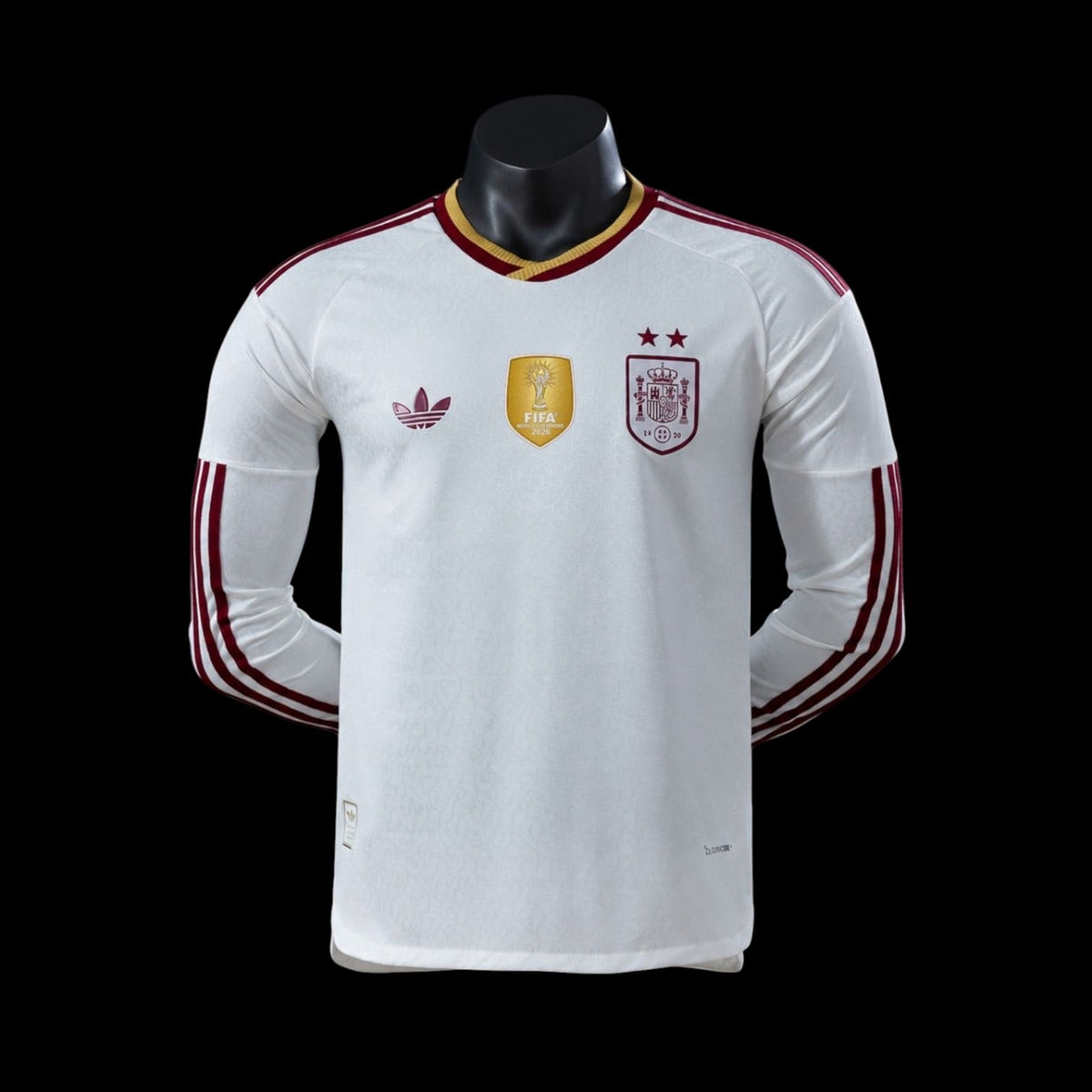 Espagne Maillot  Manches Longues 2 Étoile  ⭐⭐ Extérieur 26/27- Version Player — vue 1