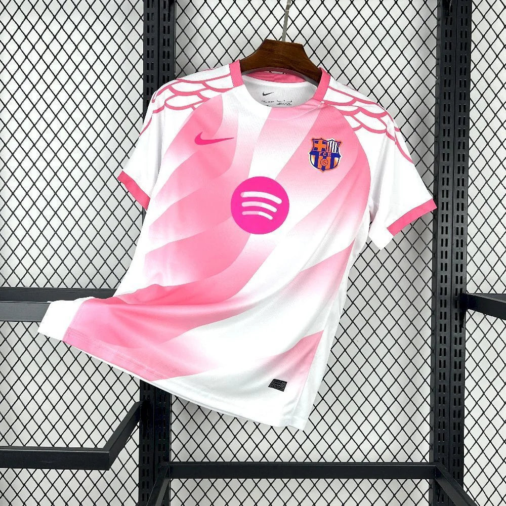 Maillot FC Barcelone Concept Rose et Blanc 2025/2026 — vue 1