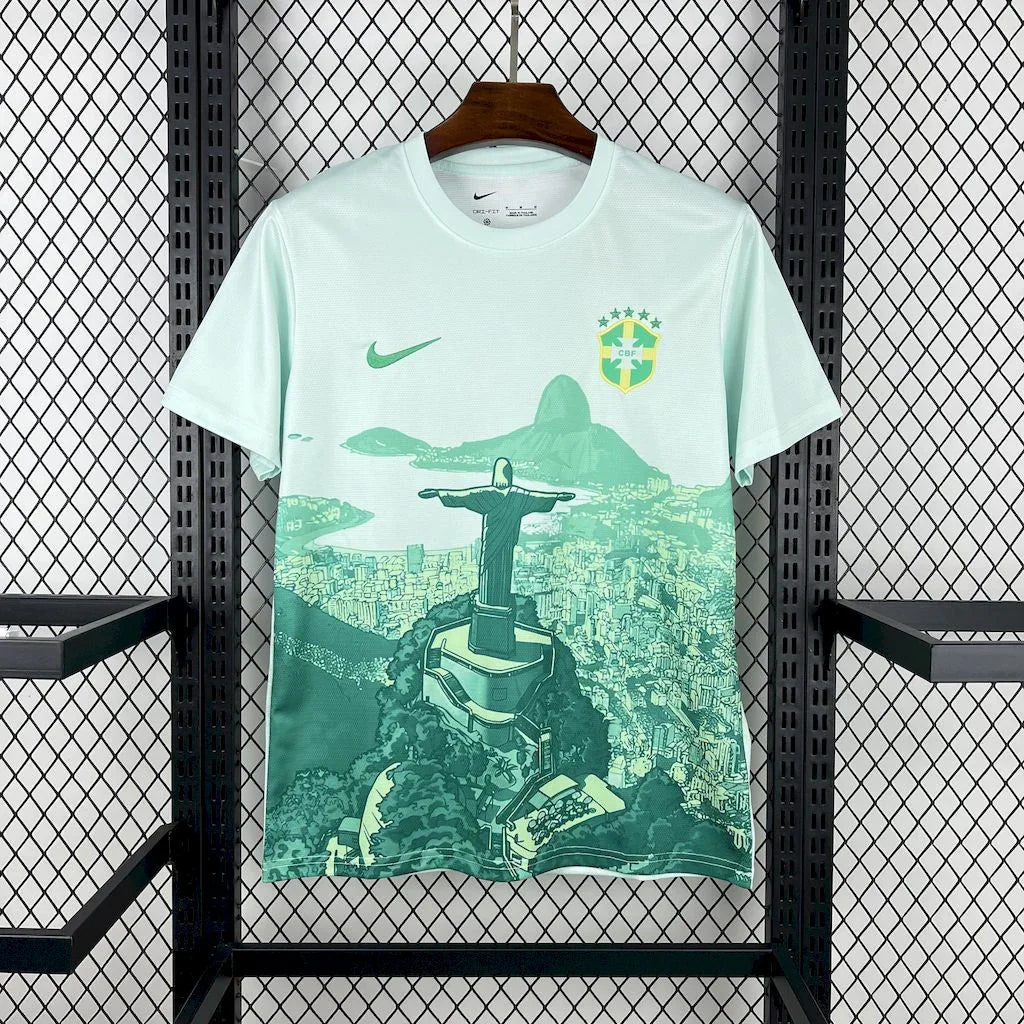 Maillot Brésil Concept Vert Menthe 2025/2026 — vue 1